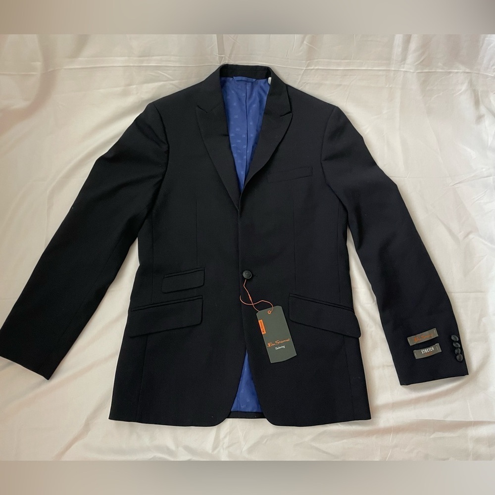 NWT! Ben Sherman Tailoring Comfort Stretch Suit Jacket